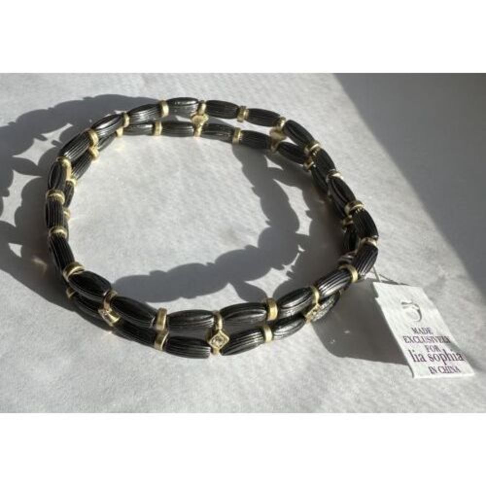 Lia Sophia Hematite Woodland Bracelet NWT - Picture 2 of 3